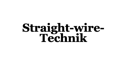 Straight-wire-Technik-Kieferorthopädie